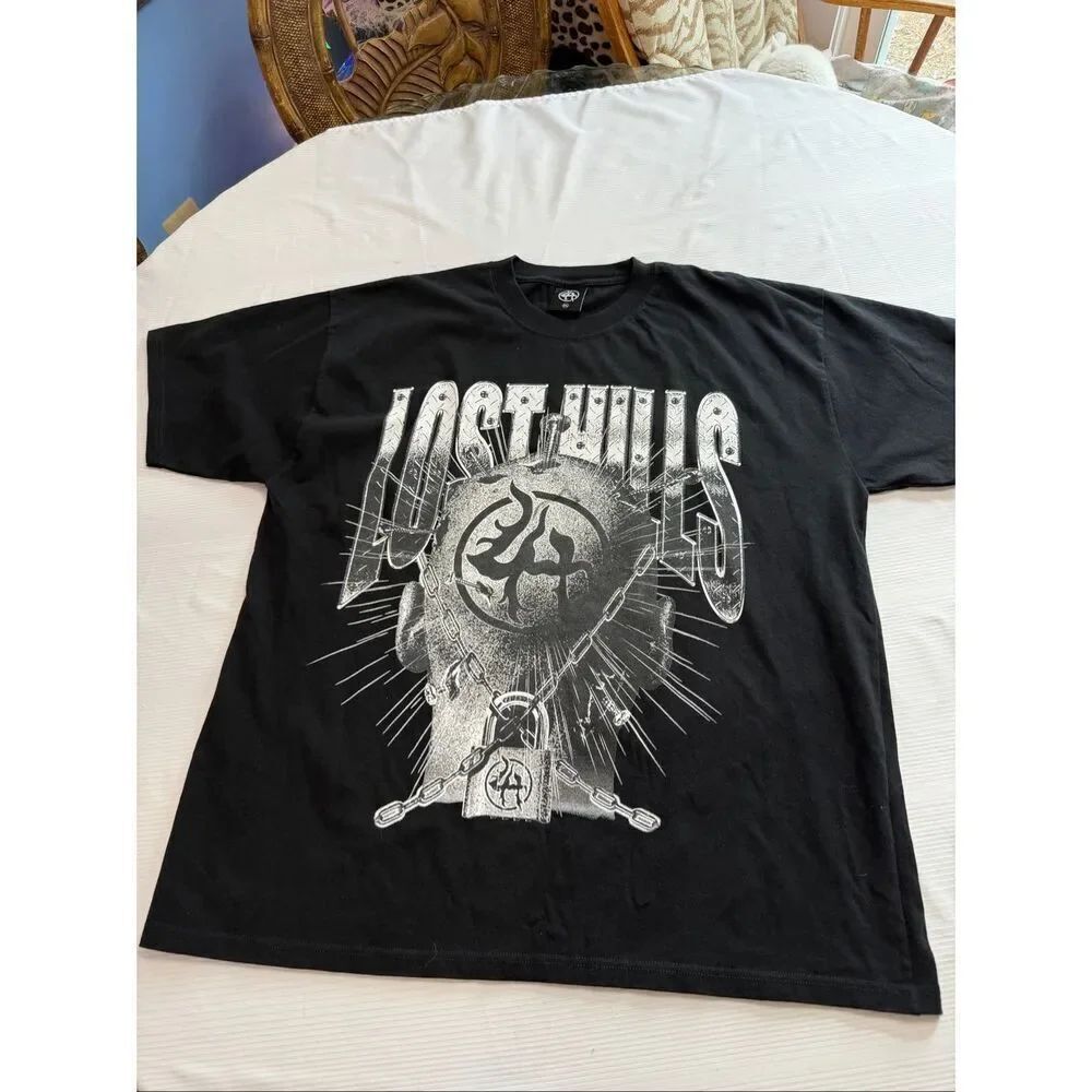 Lost Hills Head Chain Black Graphic T-Shirt Size XL